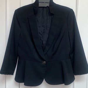 WHBM White House Black Market Crop Blazer Jacket